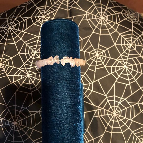 Natural Chip Stone Bracelet Rose Quartz - Picture 4 of 6